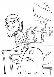 Monsters vs aliens coloring pages for kids. Susan With Monsters Coloring Pages Monsters Versus Aliens Coloring Pages Colorings Cc
