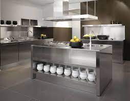 Stainless steel work table with cabinets come in a wide range of sizes, styles, and product configurations. Stainless Steel Kitchen Designs Metal Kitchen Cabinets Stainless Steel Kitchen Cabinets Stainless Steel Kitchen Design
