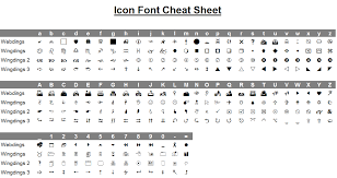Wingdings To Webdings Conversion Chart Whoishtb
