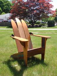 Adirondack Chair Made Out Of Vintage Water Skis 599 00 Via Etsy Adirondack Chair Outdoor Chairs Bar Shed