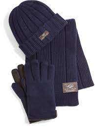 195 Ugg Hat Scarf And Glove Box Set Blue Ugg Hats Ugg Scarf Uggs