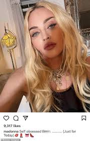 17,917,223 likes · 289,803 talking about this. Madonna Calls Herself Self Obsessed Just For Today With Another Selfie On Instagram Daily Mail Online