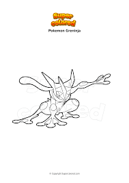 A few boxes of crayons and a variety of coloring and activity pages can help keep kids from getting restless while thanksgiving dinner is cooking. Coloring Page Pokemon Greninja Supercolored Com