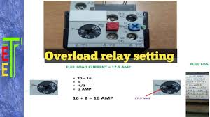 Industrial controls sirius industrial controls sirius. Thermal Overload Relay Setting Youtube