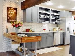Continue to 3 of 21 below. White Subway Tile Country Kitchen With Gray Cabinets Hgtv