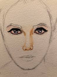 She draws the scenery