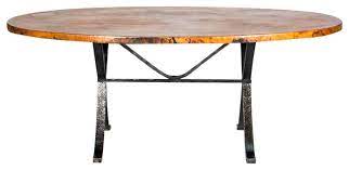 Check spelling or type a new query. Animas Copper Top Dining Table Oval Dining Tables By Artesanos Design Collection Houzz