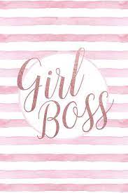 Girl Boss Rose Gold Pink Canvas Art Print By Amanda Greenwood Icanvas Girl Boss Wallpaper Boss Wallpaper Girl Boss Quotes
