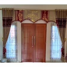 Set kusen pintu dan jendela utama minimalis lengkap acc: Gorden Jendela Hordeng Jendela Gorden Pintu Minimalis Kenzy Blackout T250 1 Set Merah Lazada Indonesia