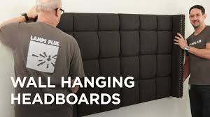 Product titleking size bed frame with headboard, heavy duty faux. Wall Mounted Headboards See The Best Easiest Way To Add Style To A Bedroom Youtube