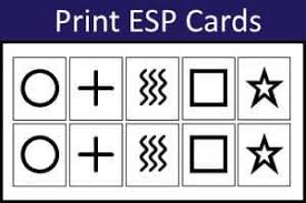 Rhine and karl zener from the duke university psychology department designed a deck of 25 cards to test for esp. Print Your Own Esp Cards