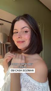 Como cortei meu cabelo chanel em casa sozinha ✂️