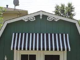 General Splendour How To My 10 Shed Awning Tutorial Diy Awning Shed Makeover Outdoor Awnings