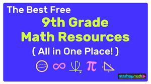 Here is a great exam review video reviewing all of the main concepts you would have learned in the mpm1d grade 9 academic math course. The Best Free 9th Grade Math Resources Complete List Mashup Math