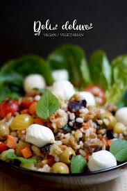 Dinkel Und Graupen Salat Mit Gemuse Deli Deluxe Vegan Vegetarische Rezepte Rezept In 2020 Leckere Salate Vegetarisch Kochen Dinkel Rezepte