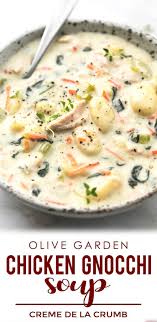 This Copycat Olive Garden Chicken Gnocchi Soup Is Every Bit As Creamy And Delicious As The Restaurant Olive Garden Chicken Gnocchi Gnocchi Soup Chicken Gnocchi