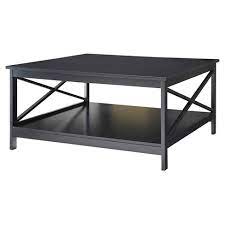 Convenience concepts oxford 36 square coffee table, multiple finishes. Oxford 36 Inch Square Coffee Table Black Breighton Home Target