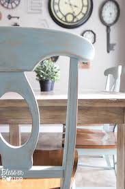 Distressed Duck Egg Dining Chairs Makeover Dining Chair Makeover Chair Makeover Painted Dining Chairs