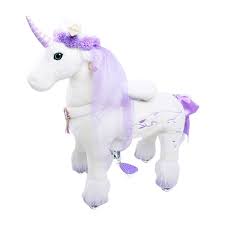Unicorn With Purple Horn Ponycycle Ride Ons Rockers Maisonette Ride On Toys Baby Girl Toys Pet Toys
