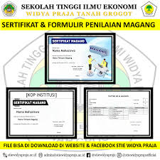 Contoh laporan pkl smk auto matsuda jurusan tkr. Download Sertifikat Formulir Penilaian Magang Stie Widya Praja Tanah Grogot