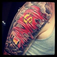 Superman, batman and spiderman, guys favorite superheros sleeve tattoo Batman V Superman Tattoos Inked Magazine Superman Tattoos Tattoos Comic Tattoo