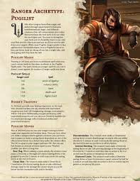 Homebrew][OC] Pugilist: A Ranger Archetype for those looking to stand their  ground against incoming damage and dish out special moves : rDnD