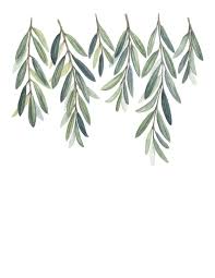 Olive Branches Art Print Olive Branch Leaves Painting Etsy Olive Branch Art Branch Art Art Prints