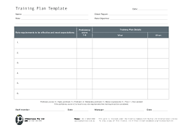 There is an ordinary approach to do this work by drawing this entire draft by hand on the paper or design the schedule on ms excel or word. Training Plan Template Piccomemorial