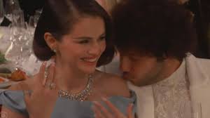 Selena Gomez blushes with Benny Blanco as host Nikki Glaser makes awkward  joke about their romance