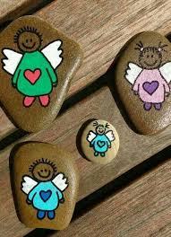 Stein Steine Bemalt Deko Glucksbringer Schutzengel In Nordrhein Westfalen Wesel Steine Bemalen Basteln Mit Steinen Glucksbringer Schutzengel