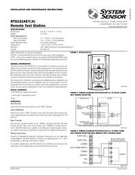 Rts151key A Remote Test Station System Sensor