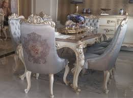 5.elegant design of dining chair matching,color optioal. Casa Padrino Luxury Baroque Dining Chair Set Silver Cream Gold 6 Kitchen Chairs In Baroque Style Baroque Dining Room Furniture