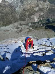 A small workshop beside the counterweight room. Cervino Cresta Furggen Diretta Degli Strampiombi Giovanni Orlando Guida Alpina