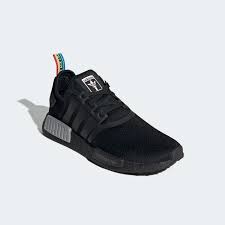 Adidas Black And Silver Shoes Nmd R1 Torch Shoes Core Black Core Black Matte Silver Q47261 In 2020 Adidas Nmd R1 Adidas Nmd Black Shoes