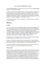 .bernarda alba es un texto dramtico, y dentro del gnero dramtico es catalogada como: Calameo La Casa De Bernarda Alba