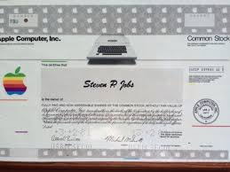 Download apple images and photos. Steve Jobs First Apple Stock Certificate Is Selling For 195 000 Iphone In Canada Blog