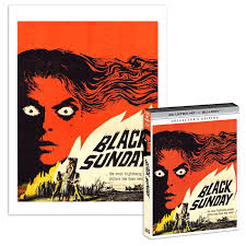 NEW OFFICIAL TITLE ANNOUNCEMENT*** Mario Bava's directorial debut, BLACK  SUNDAY, is coming to 4K October 7. In 17th-century Moldavia, the evil  Princess Asa is condemned to death for witchcraft and vampirism, along