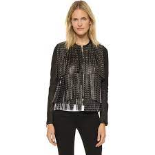 Nour Hammour Prologue Fringe Leather Jacket 1 545 Liked On Polyvore Featuring Outerwear Jackets Petite Jack Fringe Leather Jacket Clothes Design Fashion