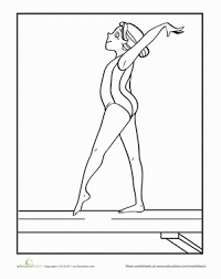 36 printable gymnastics coloring pages, get this printable. Gymnastics Worksheet Education Com