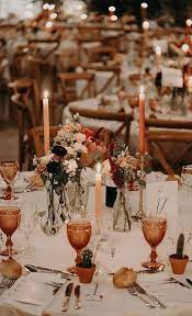 Pretty Ways To Dress Up Your Wedding Reception Tables Fall Wedding Tables Fall Wedding Decorations Wedding Centerpieces