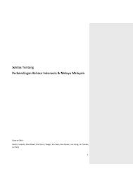 We did not find results for: Pdf Sekilas Tentang Perbandingan Bahasa Indonesia Melayu Malaysia Yuniarto Hendy Academia Edu