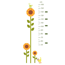 Sunflower Height Chart Wall Sticker By Stickerscape Farm