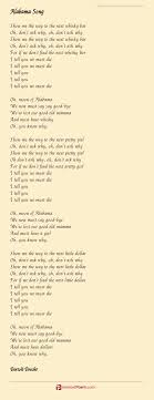 Alabama, alabama, we will aye be true to thee. Alabama Song Poem By Bertolt Brecht