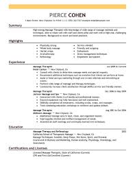 Best Massage Therapist Resume Example Livecareer