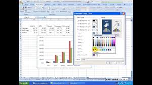 Excel 2007 Graphs Change Default Colors
