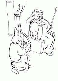 King saul coloring pages are a fun way for kids of all ages to develop creativity, focus, motor skills … David Plays Harp For King Saul Coloring Page Netart Coloring Home