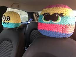 Crochet Car Headrest Cover No Pattern Crochet Car Crochet Phone Cover Crochet Mobile
