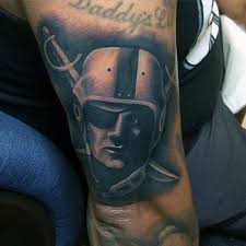 Downtown oakland's oldest running tattoo shop. 40 Oakland Raiders Tattoos For Men Football Ink Design Ideas