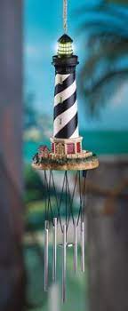 I spent a lot of time selecting this lighthouse image for this unique pvc wind chime. Lighthouse Lighted Wind Chime Decoration From Collections Etc Wind Chimes Lighthouse Light Lighthouse Decor