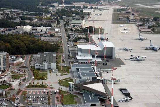 A U.S. military base facility in Germany.